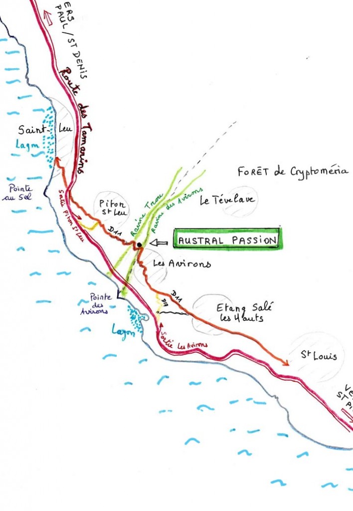 Plan pour venir aux gites
