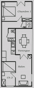 Plan de l'appartement Carambole