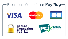 Badge de Payplug - Paiement en ligne sécurisé