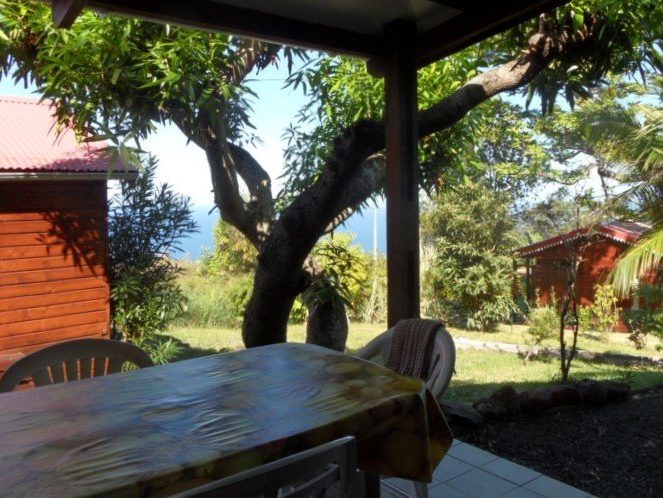 Terrasse du bungalow Mangue