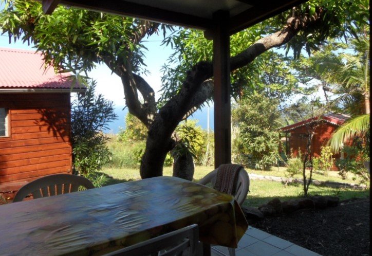 Terrasse du bungalow Mangue